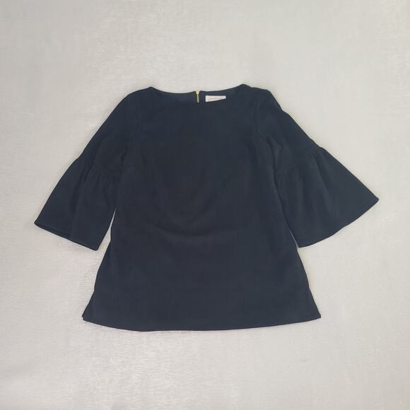 Sail to Sable ladies Bell Sleeve lined suede vibes top black Size Small Mob Wife - Picture 4 of 10